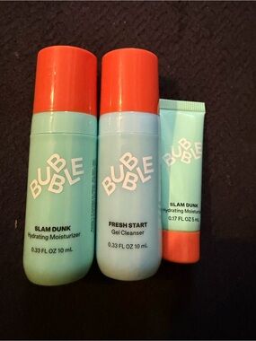 Bubble Fresh Start Gel Cleanser & Slam Dunk Hydrating Moisturizers